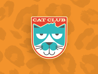 Cat Club cat club illustration logo pin vector