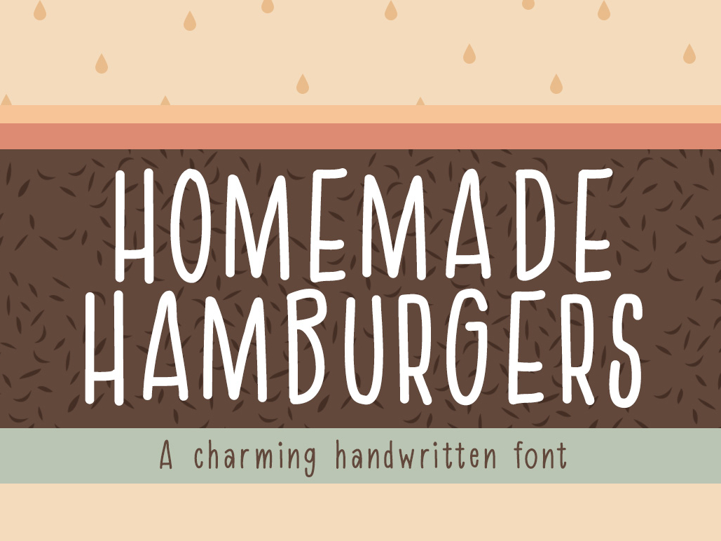 Homemade Hamburgers Font by Reg Silva on Dribbble