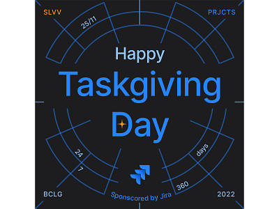 Happy Taskgiving Day! atlassian branding creative figma graphic design idea illustration illustrator indentity jira logo markering minimalism poster simple smm trend typography ui vector