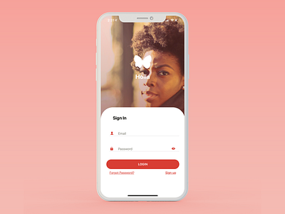 React Native Login Screen UI app app design design flat iphone iphonex logo react native ui ux