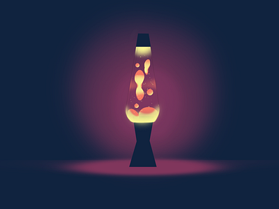 lava lamp design illustration