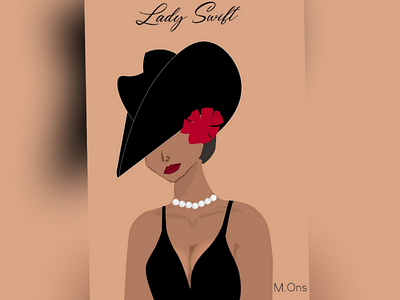 Lady Swift artwork black portrait fashion