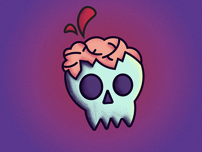 Brainskull! dribbbleweeklywarmup illustration vector