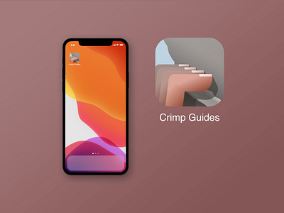 Daily UI #005 App Icon adobe xd bouldering dailyui design illustration ui uidailychallenge vector