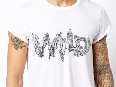 Wild t-shirt black font hand drawn hand drawn illustration pattern tshirt type typography white