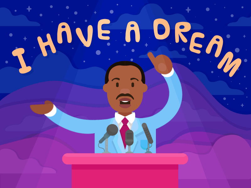 Martin Luther King Day by Aishwarya Raman for Kami on Dribbble