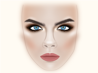 Facechart facechart makeup