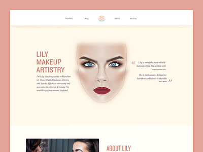 Lily Makeup Artistry about introduction portfolio testimonials