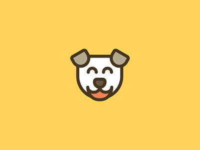Doggo #1 dog line logo outline