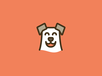 Doggo #3 dog line logo outline