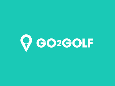 Golf course search logo avant garde golf location logo marker tee