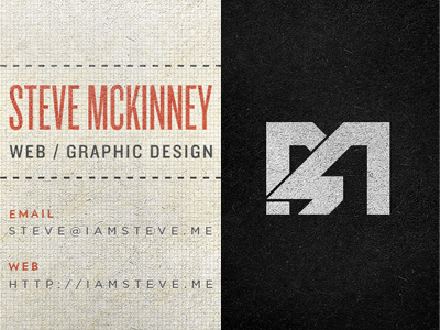 Business card front/back