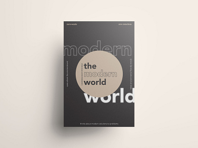 The Modern World brand identity branding branding design logotype poster