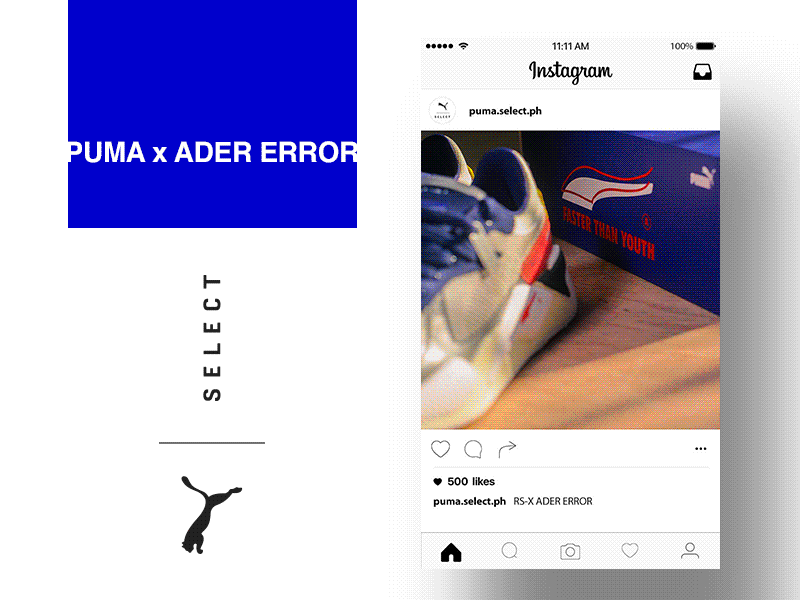 PUMA x ADER ERROR / Social Media Post adererror media photo photography photos photoshop puma pumaselect retail retail company socialmedia