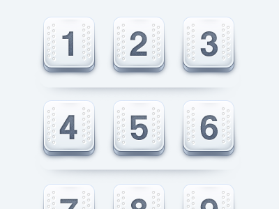 Number Pad UI - Work In Progress application design graphic design ramiro galan user interface web design