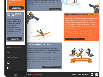 Action Photography Home Page 03 design graphic icon vector web website