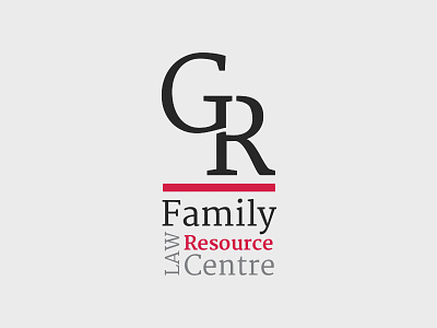 Greg Ryan F.L.R.C. Logo design family law logo solicitor vector
