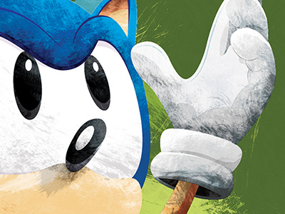 Sonic the Hedgehog: Illustration (preview) brush hedgehog illustration illustrator sonic vector