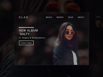 Daily UI 003 // Landing Page