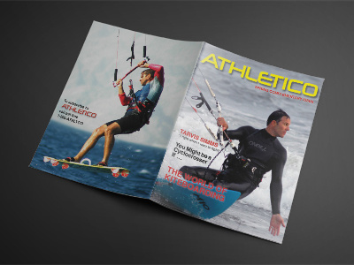 Athletico Magazine Cover creative direction design layout typography