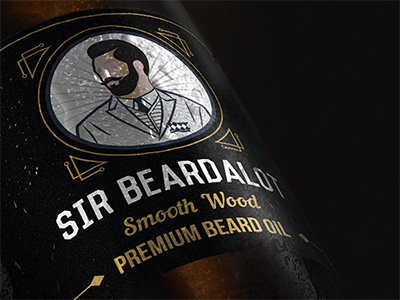 Beard Oil Label Design