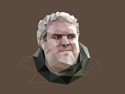 Hodor Hold the Door gameofthrones hodor holdthedoor illustration lowpoly portrait