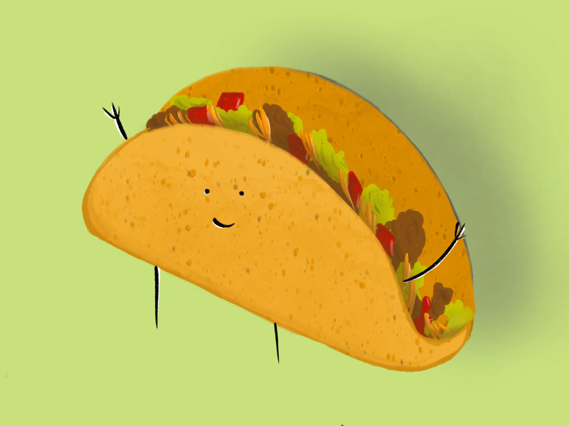 Taco ‘bout awesome digital drawing illustration ipad procreate apple pencil