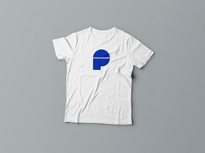 P blue brand logo p