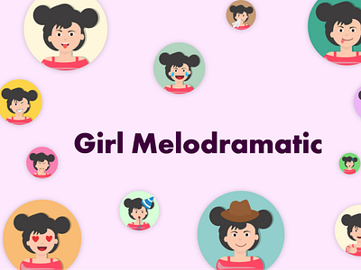 Girl melodramatic