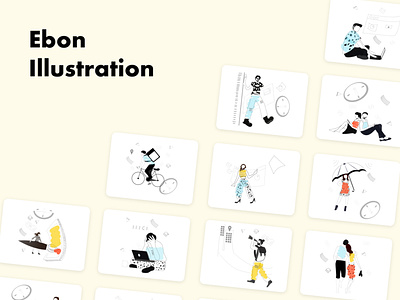 Ebon illustration animation app blog branding campaign email graphics home iconography icons illustration kit landing landingpage promotion trnding ui uidesign web woreframe