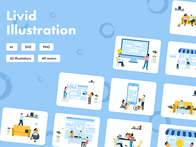 Livid illustration adobe aillustrator blog branding campaign email grpahics home homepage icons icons pack illustrations landing promotion sketch typography ui ux uxui