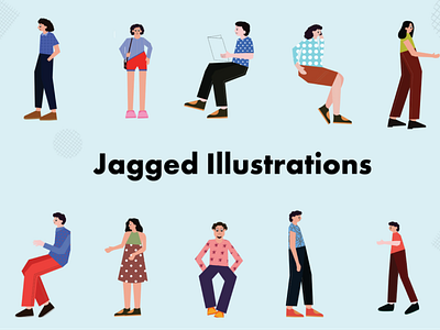 Jagged illustration