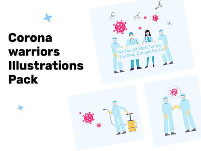 Corona Warriors Illustrations / Medical Illustrations