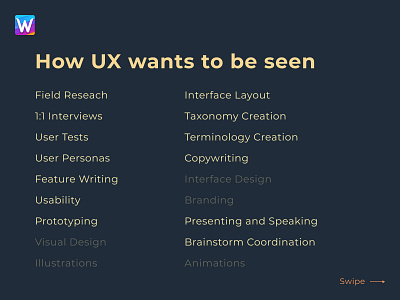 How UX wants to be Seen