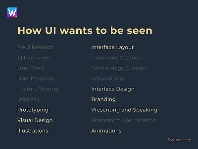 How UI wants to be seen