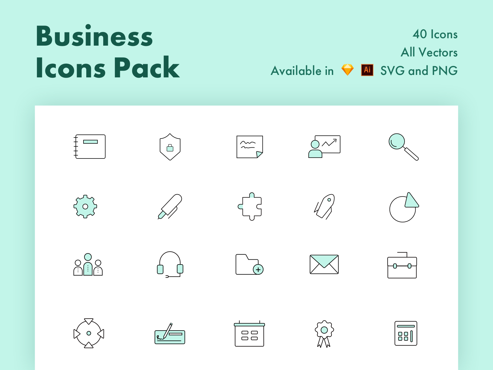 Download Business Icons Pack By Wow Design On Dribbble PSD Mockup Templates