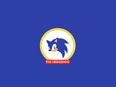 Sonic drawing illustration logo