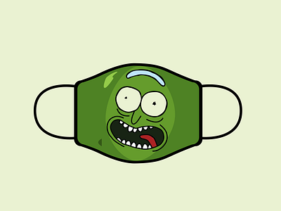 Pickle Rick design icon