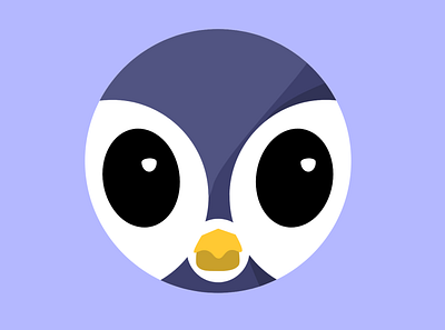 Penguin icon illustration logo ui