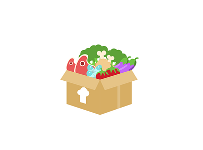 Groceries design icon illustration logo