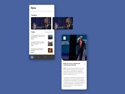 News App mobile app design