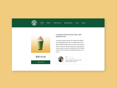 Starbucks website design