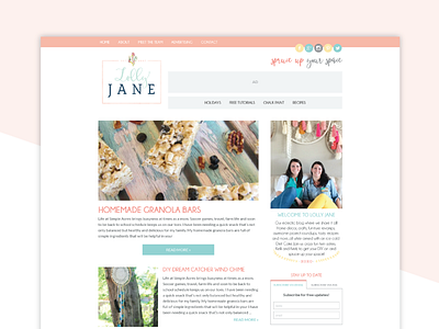 New Blog Design for Lolly Jane blog design genesiswp web design wordpress