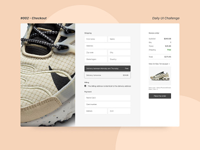 Daily UI #002 - Checkout