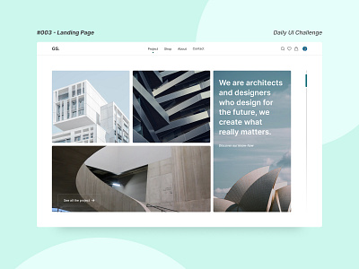 Daily UI #003 - Landing page challenge graphic design landing page ui