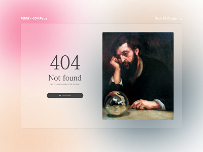 Daily UI #008 - 404 page