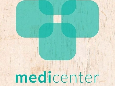 Medicenter 1 logo identity colored illustrator creative typography illustration design
