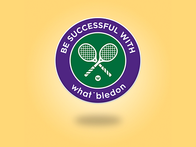 What'bledon animation branding campaing colored creative design identity illustration illustrator inspiration roland garros tennis typography