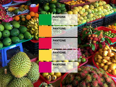 Pantone Campaign : the fruit shop