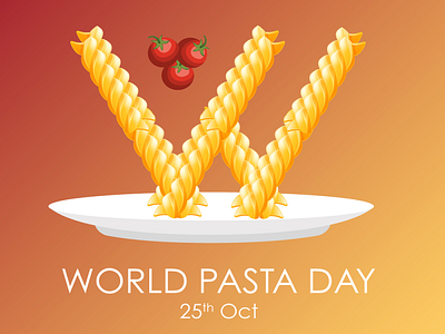 Happy Pasta day! by What'zhat Agency on Dribbble